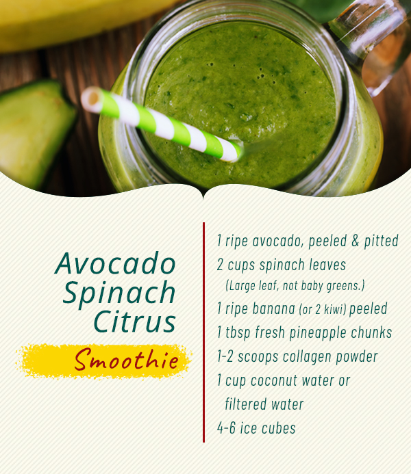avocado spinach citrus