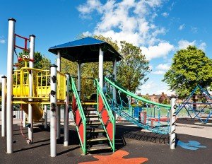 Crumb rubber is often used to protect children from falls in playgrounds. However, it contains deadly chemicals that have been linked to childhood cancer