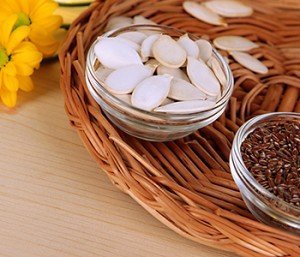Flaxseeds and pumpkin seeds can help to inhibit aromatase, an estrogen-producing enzyme