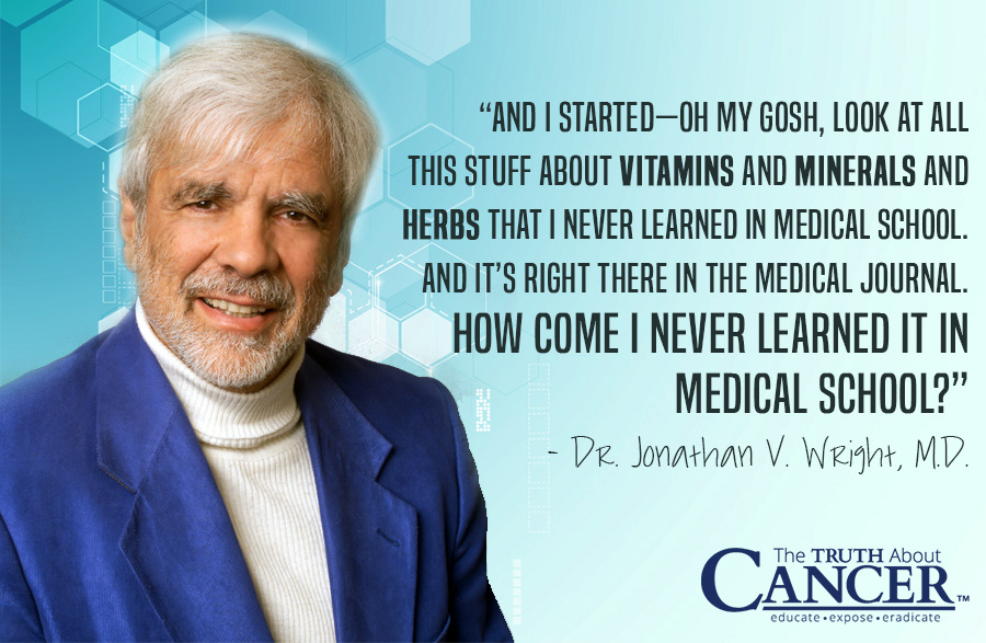 Why Did I Never Learn About How to Treat Disease With Vitamins & Minerals in Medical School? Watch the video interview with Dr. Jonathan V. Wright by clicking on the quote.