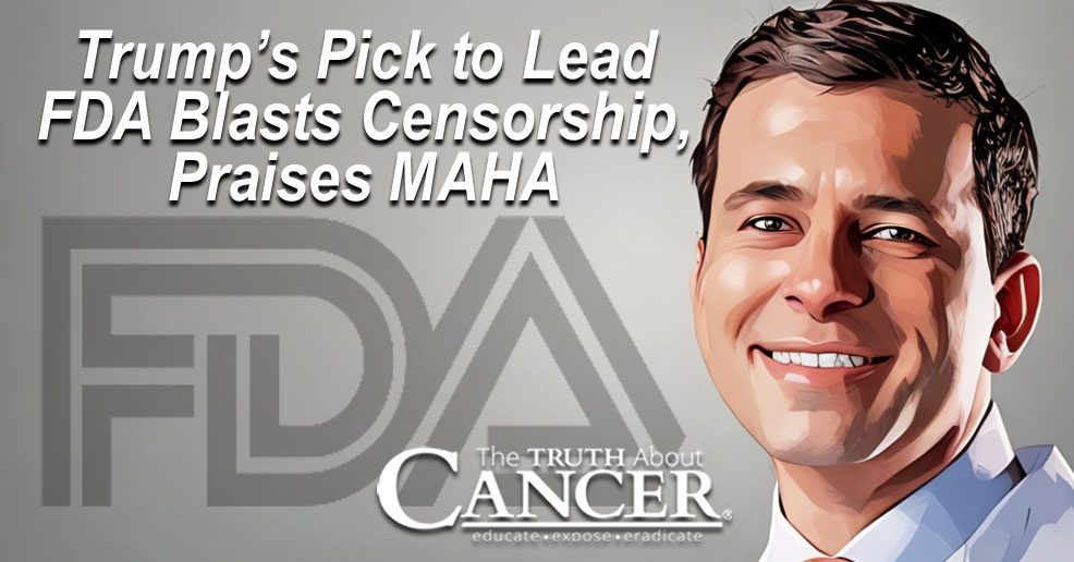 Trump’s Pick to Lead FDA Blasts Censorship, Praises MAHA