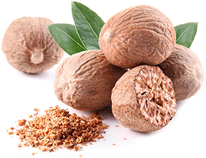 Nutmeg is the seed of the Myristica tree and is usually sold in powdered form 