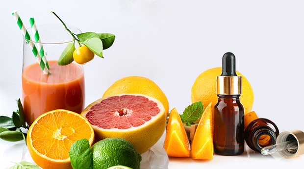 Orange-Grapefruit-Essential-Oil-Smoothies