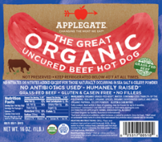 The Great Organic Uncured Beef Hot Dog