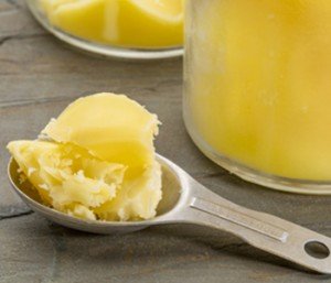 Ghee is a type of clarified butter that can be used to cook with at high heat