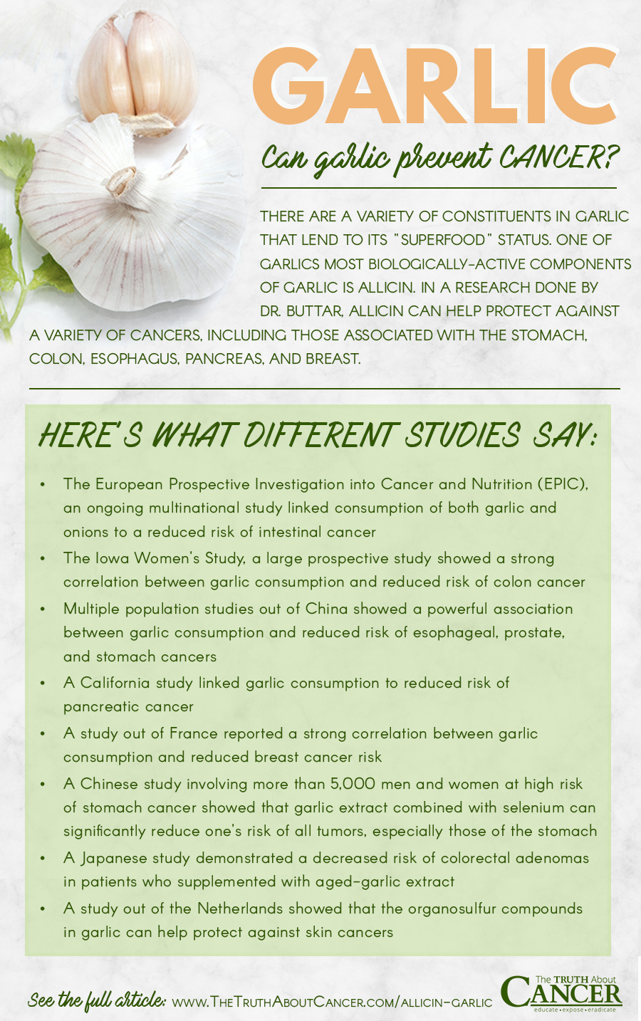 Can Garlic prevent Cancer?