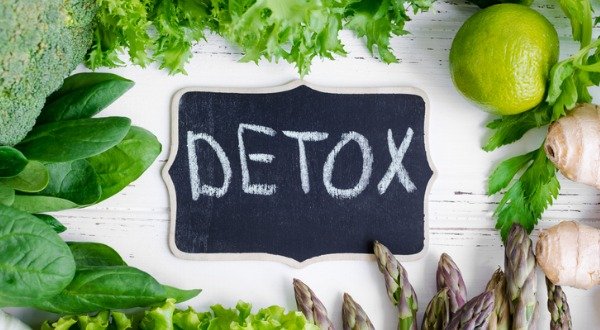 detox with green vegetables