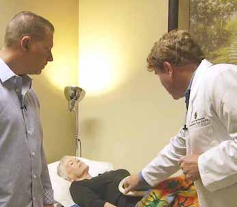 dr. martin bales demonstrating a PEMF therapy