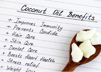 list of coconut oil benefits
